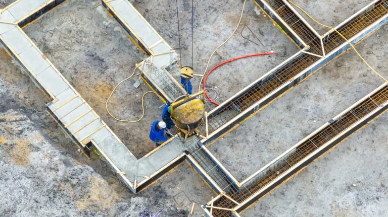 H-flats fase 3 stort fundering daadwerkelijke stort