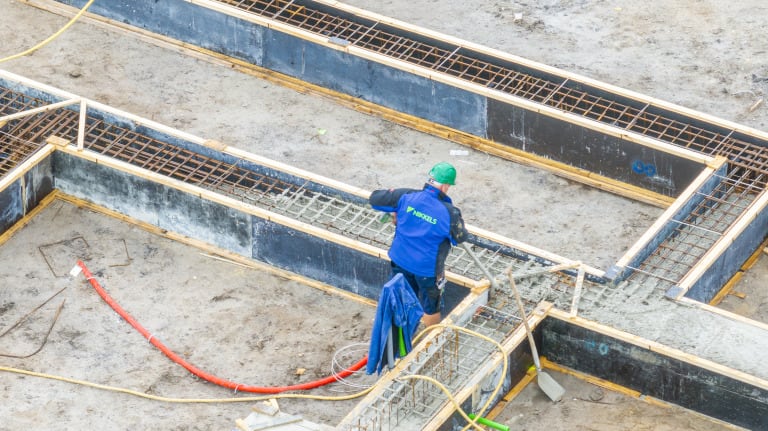 H-flats fase 3 stort fundering