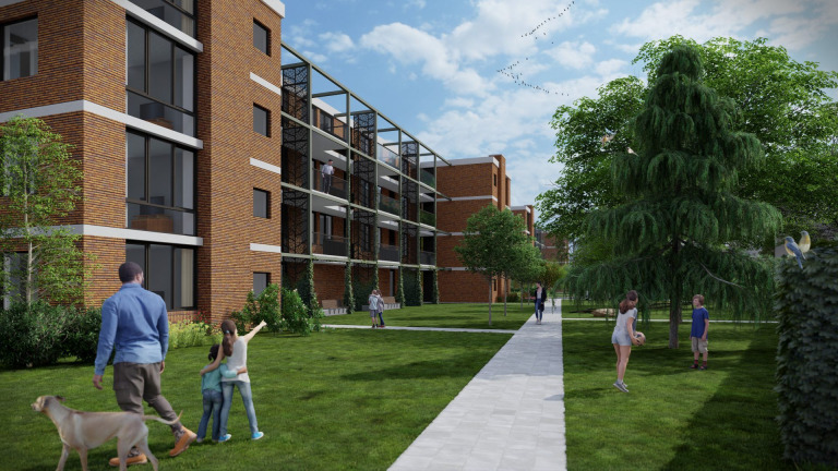 75 appartementen H-flats Apeldoorn