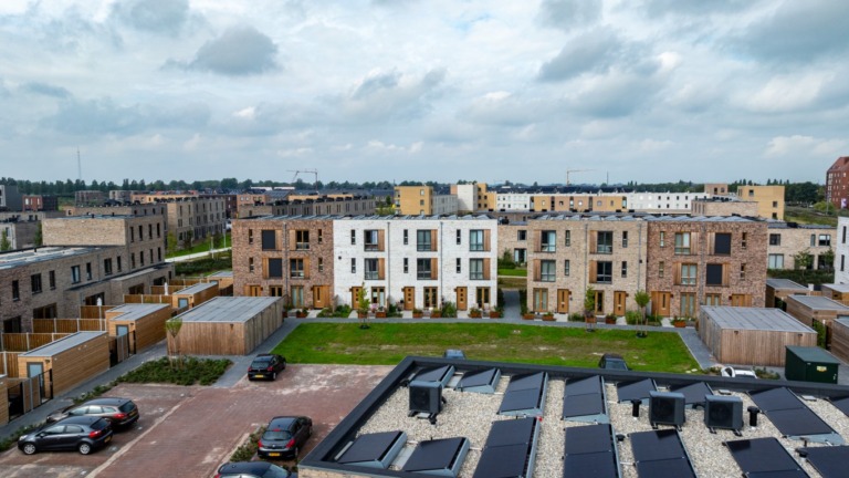Carré rug-aan-rugwoningen vooraanzicht